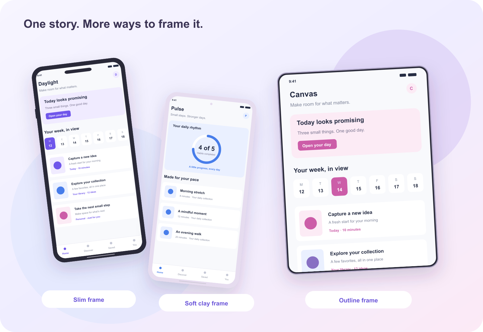 More than one way to show your app. Original design illustration.