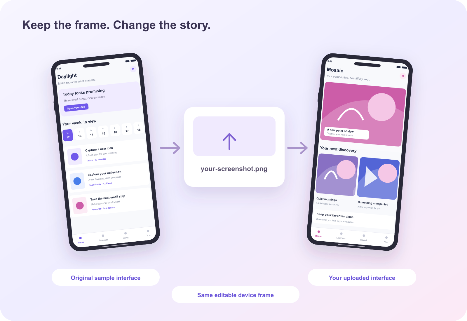 Your app belongs in the spotlight. Original design illustration.