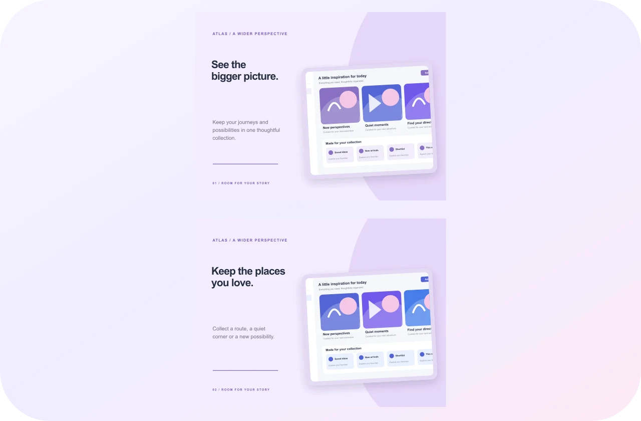 Atlas Collection, original Paper Journal screenshot sequence